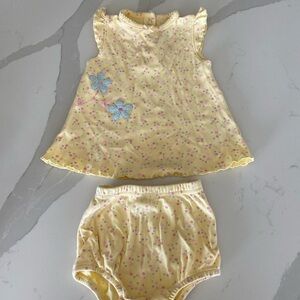 Child of Mine Yellow Floral matching two piece set